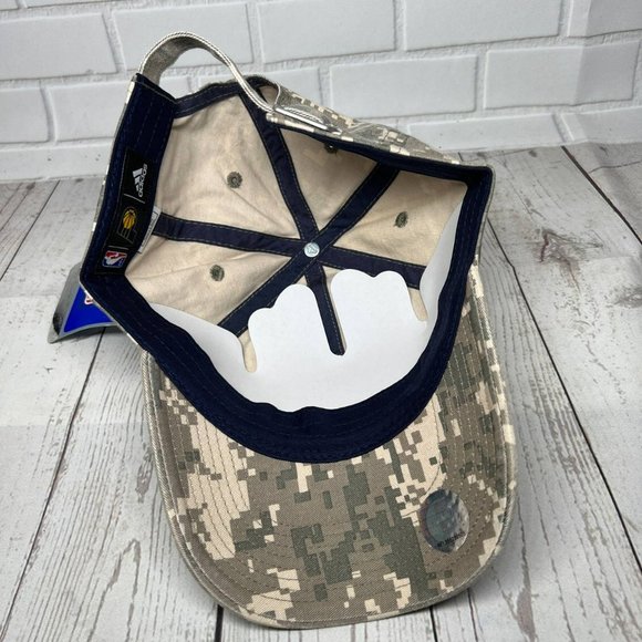 Indiana Pacers NBA Digital Army Camo Adidas Hat Strapback Cap New Men - Picture 4 of 7